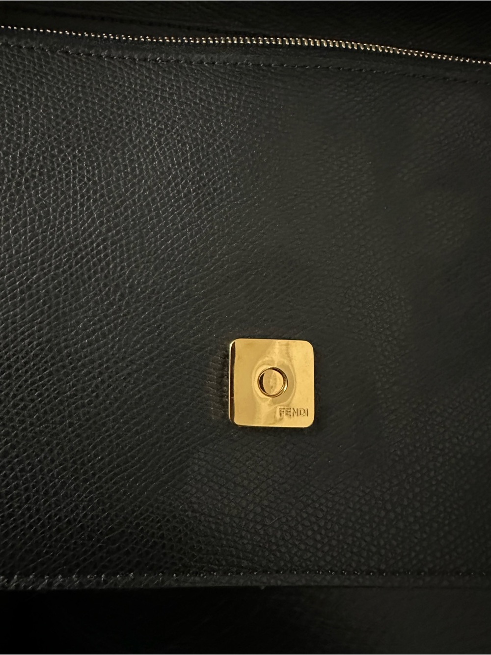 Fendi Black, Brown & Red FF Logo Wallet on Chain Envelope - Picture 11 of 13